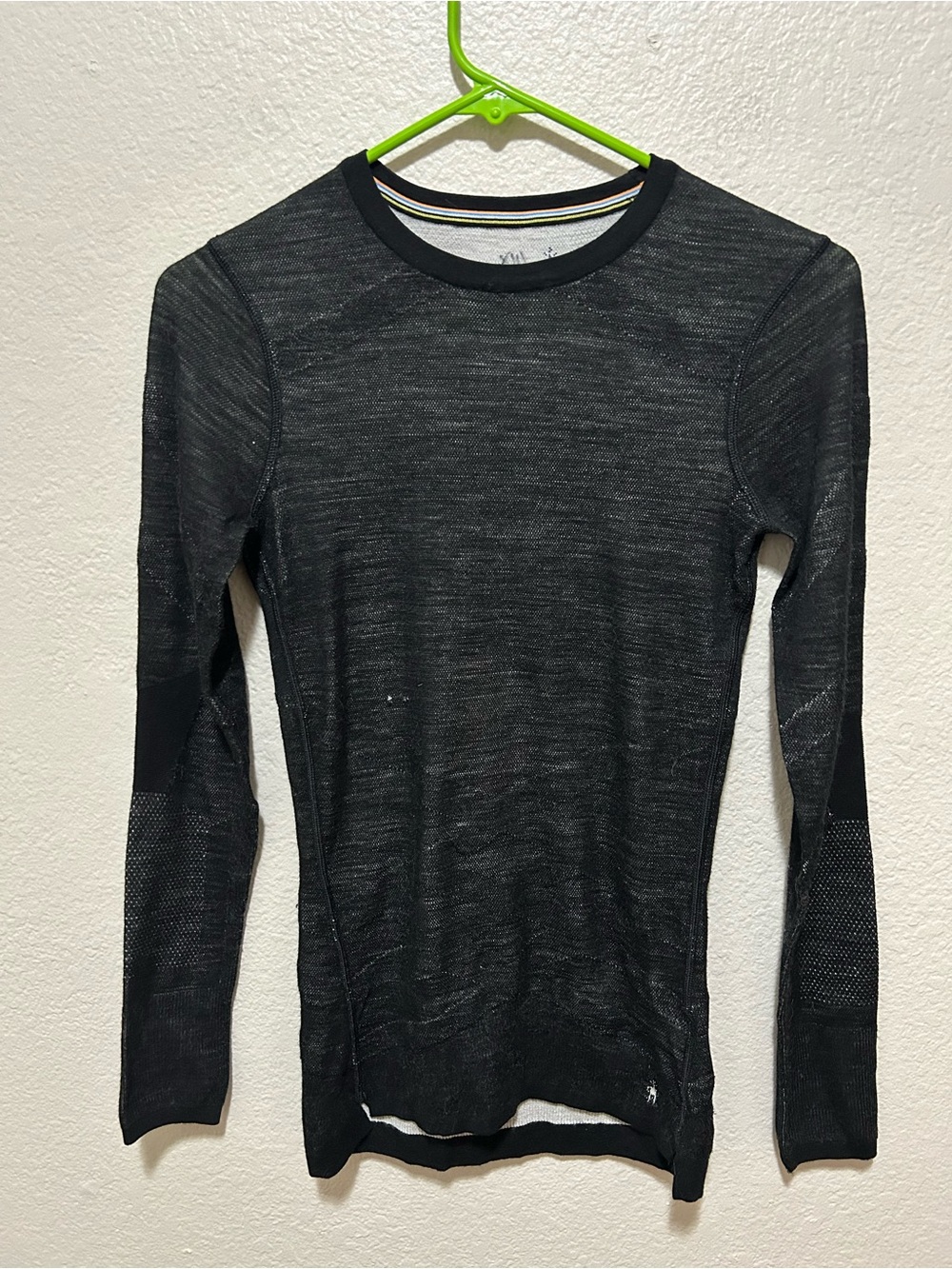 Smartwool Intraknit Thermal Merino Base Layer Crew Women’s Small Black Gray - Picture 2 of 6
